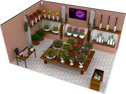 플라워 도면 예시