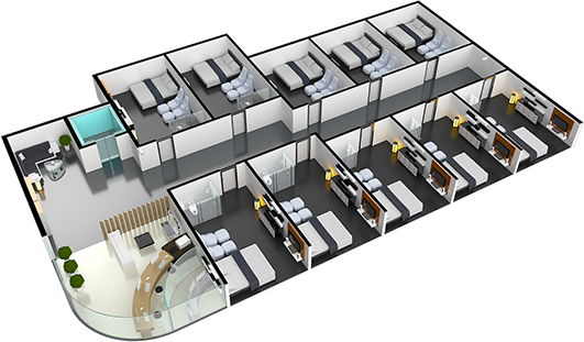 숙박업소 도면 예시